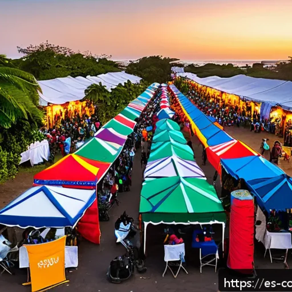 코모로 국제 영화제 개최 여부 - A vibrant international film festival scene in Comoros, showcasing a diverse crowd of local and inte...