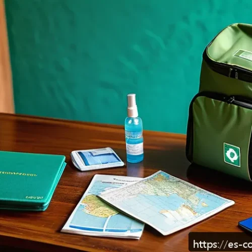 Home 17 코모로 관광객 안전 현황 - A traveler preparing for a safe trip to the Comoros Islands: a neatly packed lightweight backpack wi...